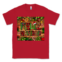 Red feliz navidad Christmas cactus leopard Classic Tee - JahusDesignShop