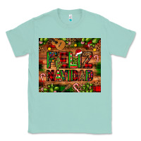 Seafoam feliz navidad Christmas cactus leopard Classic Tee - JahusDesignShop