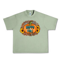 Oil Green happy fall Urban Heavy Tee - AdoDesignShop
