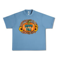 Pebble Blue happy fall Urban Heavy Tee - AdoDesignShop