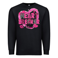 Black Heart breaker club Valentine's Day Premium Sweatshirt - HowdyJamesFarm