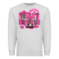 Dove Grey Heart breaker club Valentine's Day Premium Sweatshirt - HowdyJamesFarm