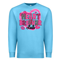 Ocean Blue Heart breaker club Valentine's Day Premium Sweatshirt - HowdyJamesFarm