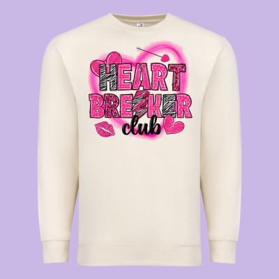 Heart Breaker Club Valentine's Day Premium Sweatshirt Designed By Howdyjamesfarm