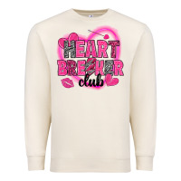 Sandshell Heart breaker club Valentine's Day Premium Sweatshirt - HowdyJamesFarm