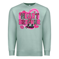 Seafoam Heart breaker club Valentine's Day Premium Sweatshirt - HowdyJamesFarm