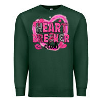 Sports Green Heart breaker club Valentine's Day Premium Sweatshirt - HowdyJamesFarm