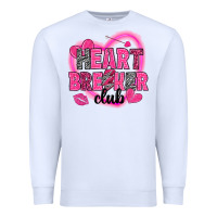 White Heart breaker club Valentine's Day Premium Sweatshirt - HowdyJamesFarm