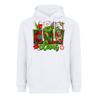 White cna  certified nursing assistant claus Heavyweight Hoodie - CowGirlArtShop