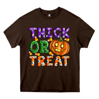 Chocolate Brown Thick Or Treat Heavy Core Tee - Artiststas
