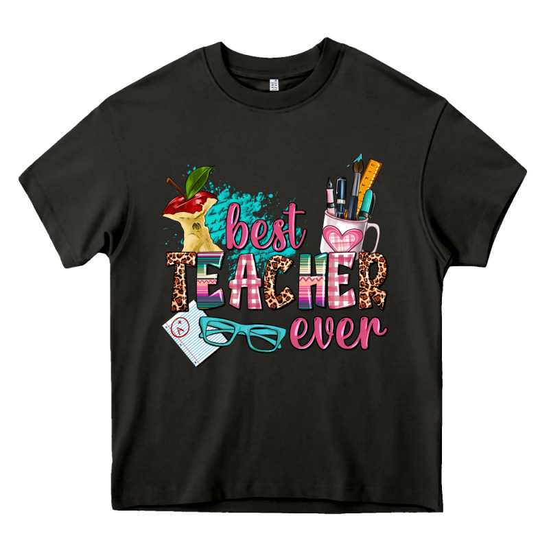 Best Teacher Ever Heavy Core Tee by AdoDesignShop | Teevron