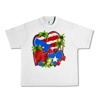 Lunar Rock puerto rico hearts Urban Heavy Tee - NancyCooperArtShop