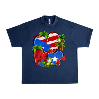 Puerto Rico Hearts Urban Heavy Tee | Teevron