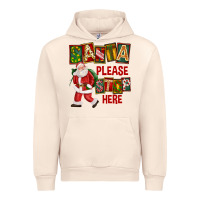 Sandshell Santa Please Stop Here Urban Hoodie - FaDigitalArtStudio