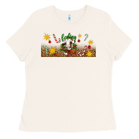Bone Christmas feeling jolly cow Ladies Tee - Artiststas