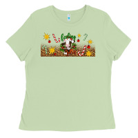 Matcha Christmas feeling jolly cow Ladies Tee - Artiststas
