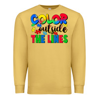Antique Gold Color outside the lines Premium Sweatshirt - CowGirlArtShop