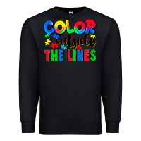 Black Color outside the lines Premium Sweatshirt - CowGirlArtShop
