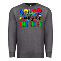 Charcoal Heather Color outside the lines Premium Sweatshirt - CowGirlArtShop