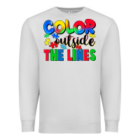 Dove Grey Color outside the lines Premium Sweatshirt - CowGirlArtShop