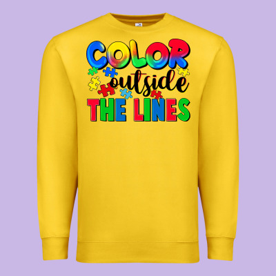 Color Outside The Lines Premium Sweatshirt Designed By Cowgirlartshop