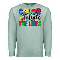 Seafoam Color outside the lines Premium Sweatshirt - CowGirlArtShop