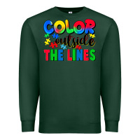 Sports Green Color outside the lines Premium Sweatshirt - CowGirlArtShop