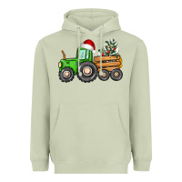 Matcha christmas tractor Heavyweight Hoodie - CowGirlArtShop