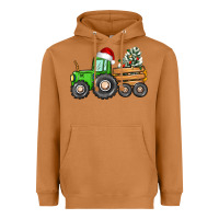 Meerkat christmas tractor Heavyweight Hoodie - CowGirlArtShop