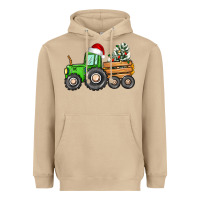 Mushroom christmas tractor Heavyweight Hoodie - CowGirlArtShop