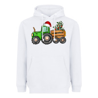 White christmas tractor Heavyweight Hoodie - CowGirlArtShop