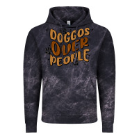 Cloud Black doggos over people Vintage Hoodie - MaliasSmallBusiness
