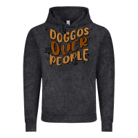 Vintage Black doggos over people Vintage Hoodie - MaliasSmallBusiness