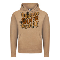 Vintage Coffee doggos over people Vintage Hoodie - MaliasSmallBusiness