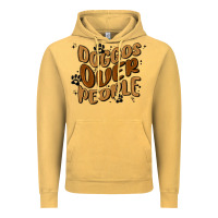 Vintage Mustard doggos over people Vintage Hoodie - MaliasSmallBusiness