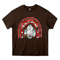 Chocolate Brown valentines simmental  rainbow Heavy Core Tee - JahusDesignShop