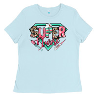 Baby Blue super nurse Ladies Tee - RanaPortraitStore