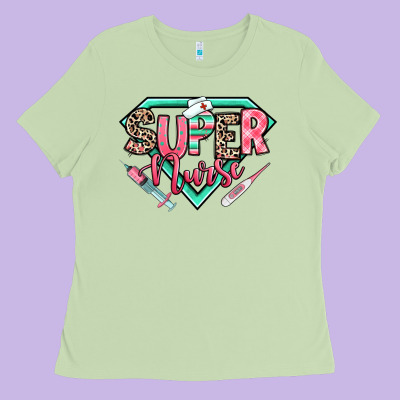 Super Nurse Ladies Tee Designed By Ranaportraitstore