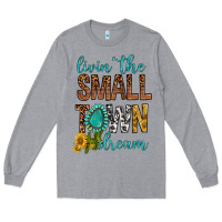 Heather Grey Living The Small Town Dream Long Sleeve Tee - BundleAndBundleShop