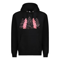 Pink Christmas Trees Premium Hoodie | Teevron
