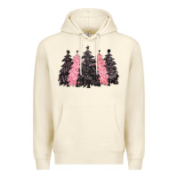 Sandshell pink christmas trees Premium Hoodie - CowGirlArtShop