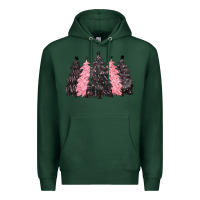Sports Green pink christmas trees Premium Hoodie - CowGirlArtShop