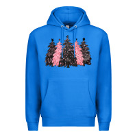 True Royal pink christmas trees Premium Hoodie - CowGirlArtShop