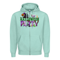 Seafoam Halloween Party Zipper Hoodie - texasbilliewilder