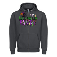 Smoke Halloween Party Zipper Hoodie - texasbilliewilder