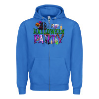 True Royal Halloween Party Zipper Hoodie - texasbilliewilder