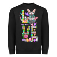 Black Love Easter Nurse Heavyweight Sweatshirt - BundleAndBundleShop