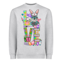 Heather Grey Love Easter Nurse Heavyweight Sweatshirt - BundleAndBundleShop