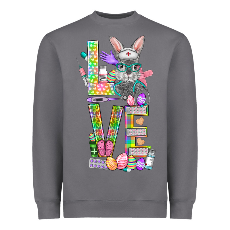 Love Easter Nurse Heavyweight Sweatshirt by BundleAndBundleShop | Teevron