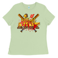 Matcha softball aunt Ladies Tee - AdoDesignShop